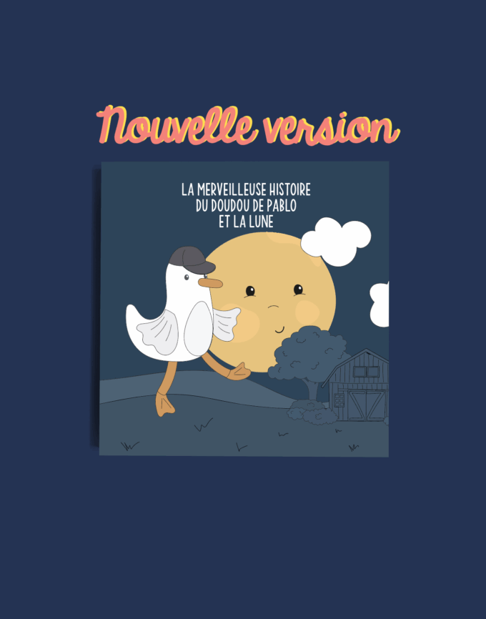 Couverture doudou et la Lune