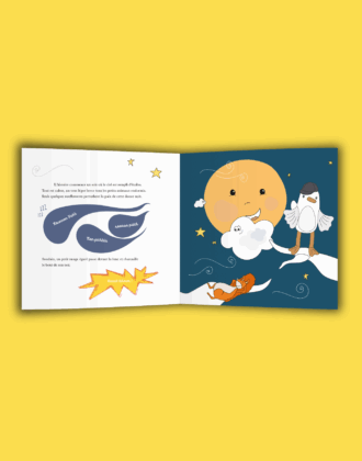 livre doudou Lune personnalisé