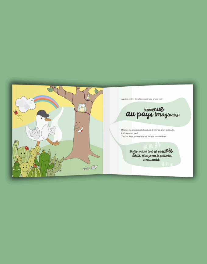 livre doudou Lune personnalisé