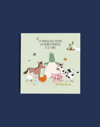 livre doudou enfant a la ferme